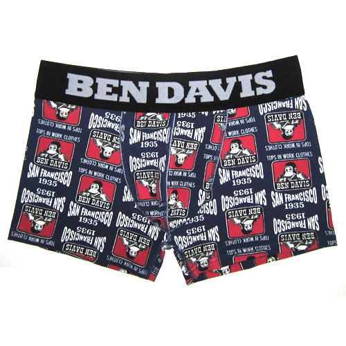 メンズ下着専門店 ボクサーパンツネット Ben Davis ベンデイビス ロゴマーク ネイビー